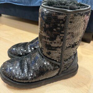 UGG Women's Classic Short Black Sparkles